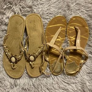 Sam & Libby and Studio S womens sandals, size 7, EUC